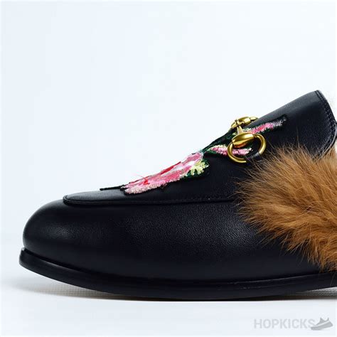 gucci flora princetown|Gucci princetown fur sale.